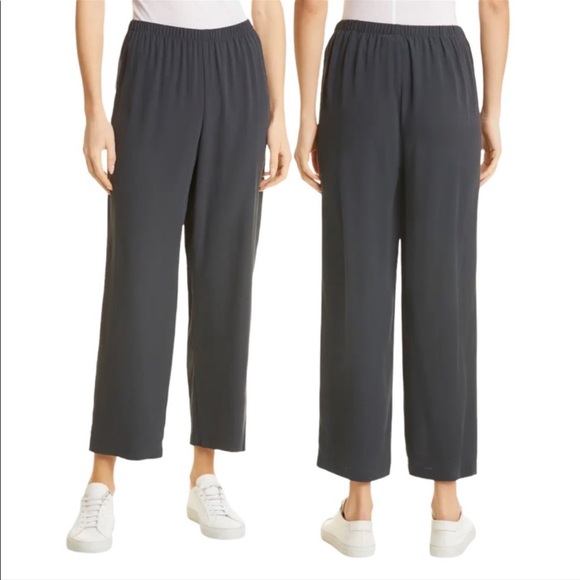 Eileen Fisher Pants - Eileen Fisher Gray 100% Silk Pants